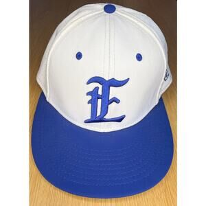 The Game Pro Hat L GP521 Fitted White Blue Embroidered E LGM "Lets Go Mets"?